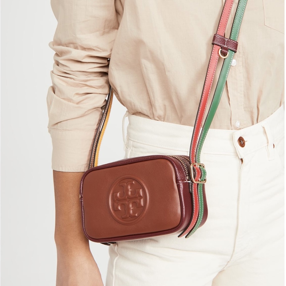 New Tory Burch Perry Bombe double strap mini crossbody - Picture 6 of 16